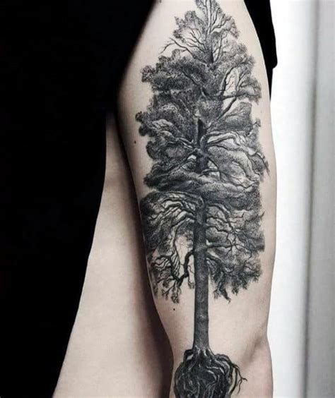 roots tree tattoo|tree roots tattoos for men.